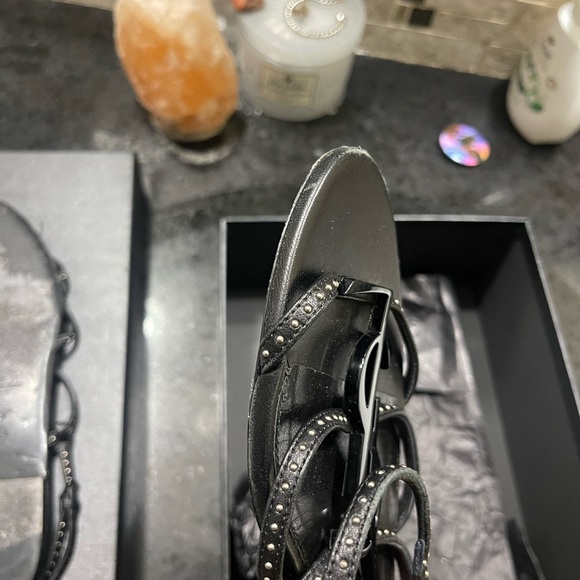 Authentic Black YSL sandals size 40 1/2 (9 1/2) - Picture 7 of 8
